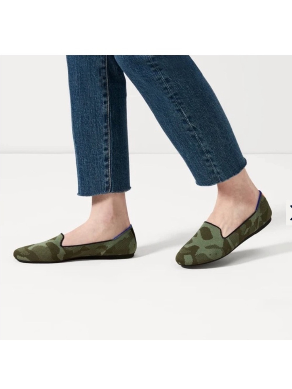Rothy's The Loafer Olive camo